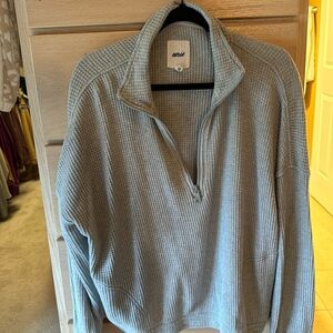 Aerie waffle quarter zip